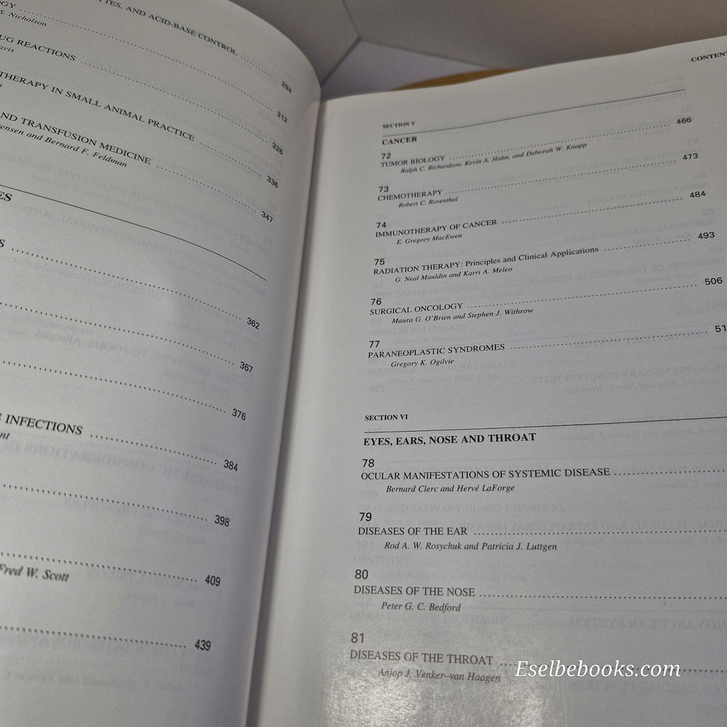 Textbook of Veterinary Internal Medicine Volume 1 & 2 Fourth edition by Ettin...