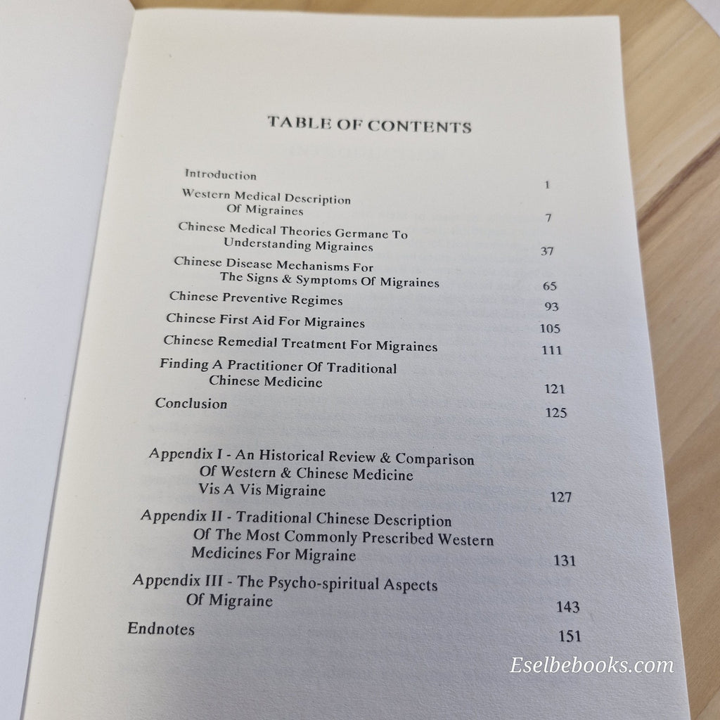 Migraines and Traditional Chinese Medicine A Layperson's Guide by Bob Flaws - pb