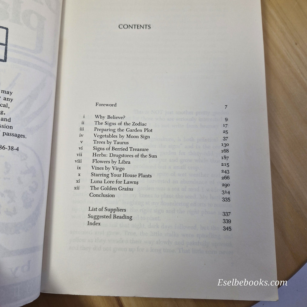 Planetary Planting By Louise Riotte · 1982 - paperback