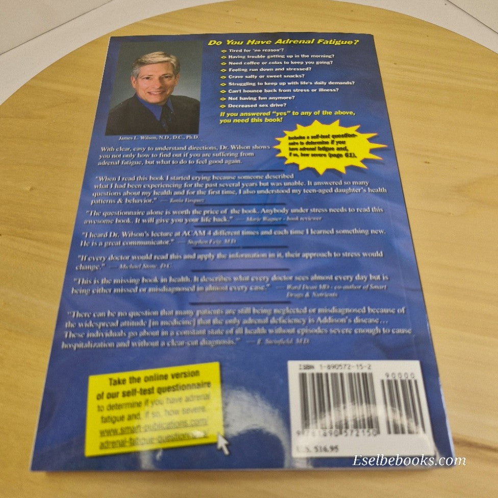 2 adrenal fatigue/syndrome treatment books - paperbacks