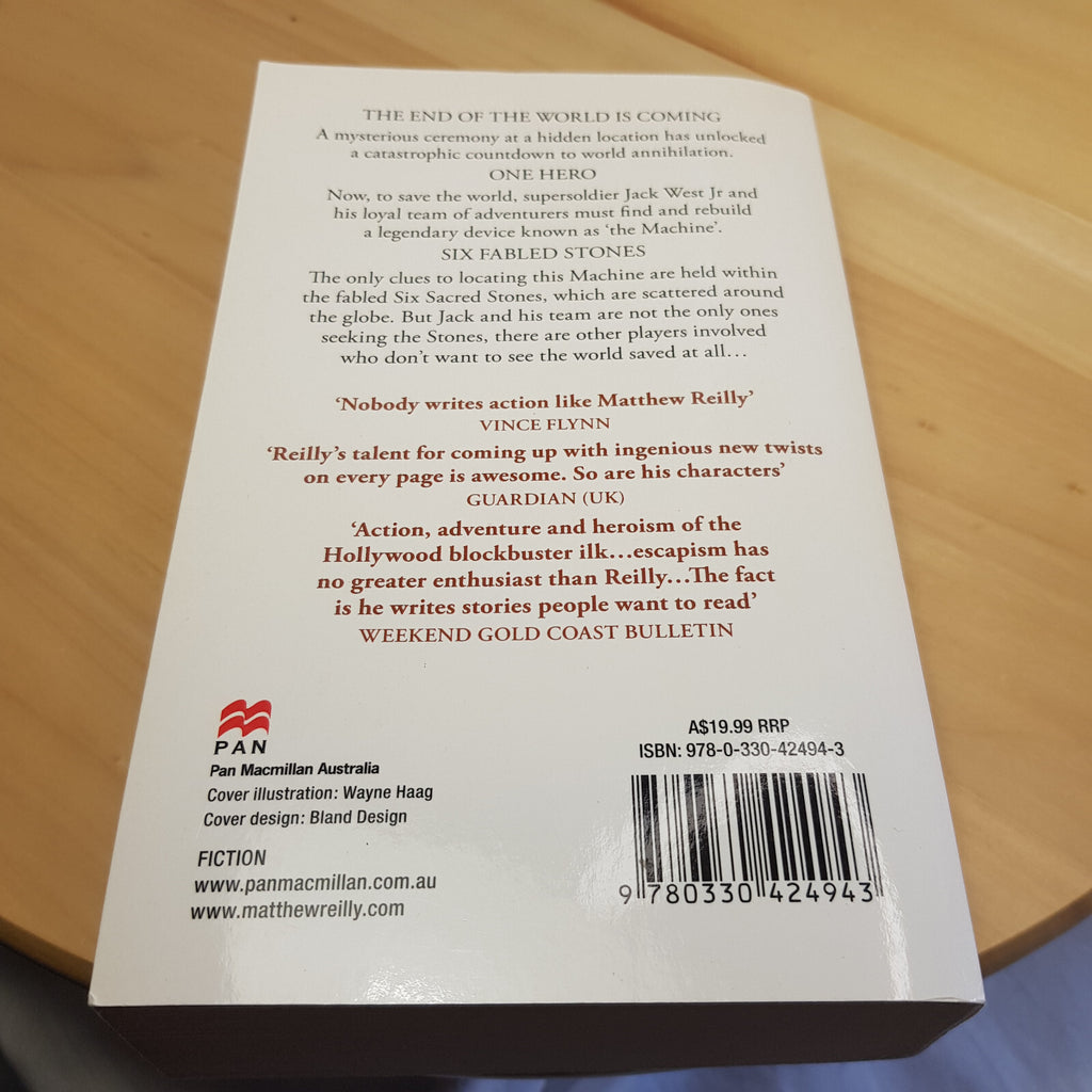 The Six Sacred Stones: A Jack West Jr Novel 2 By Matthew Reilly · 2008 - pape...