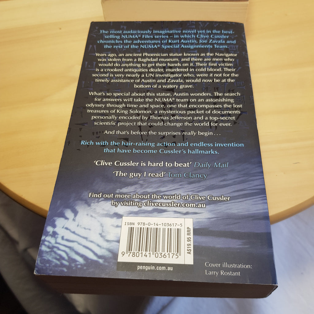 4 x Clive Cussler book bundle - Inca Gold/Treasure of Khan/The Navigator/Plag...