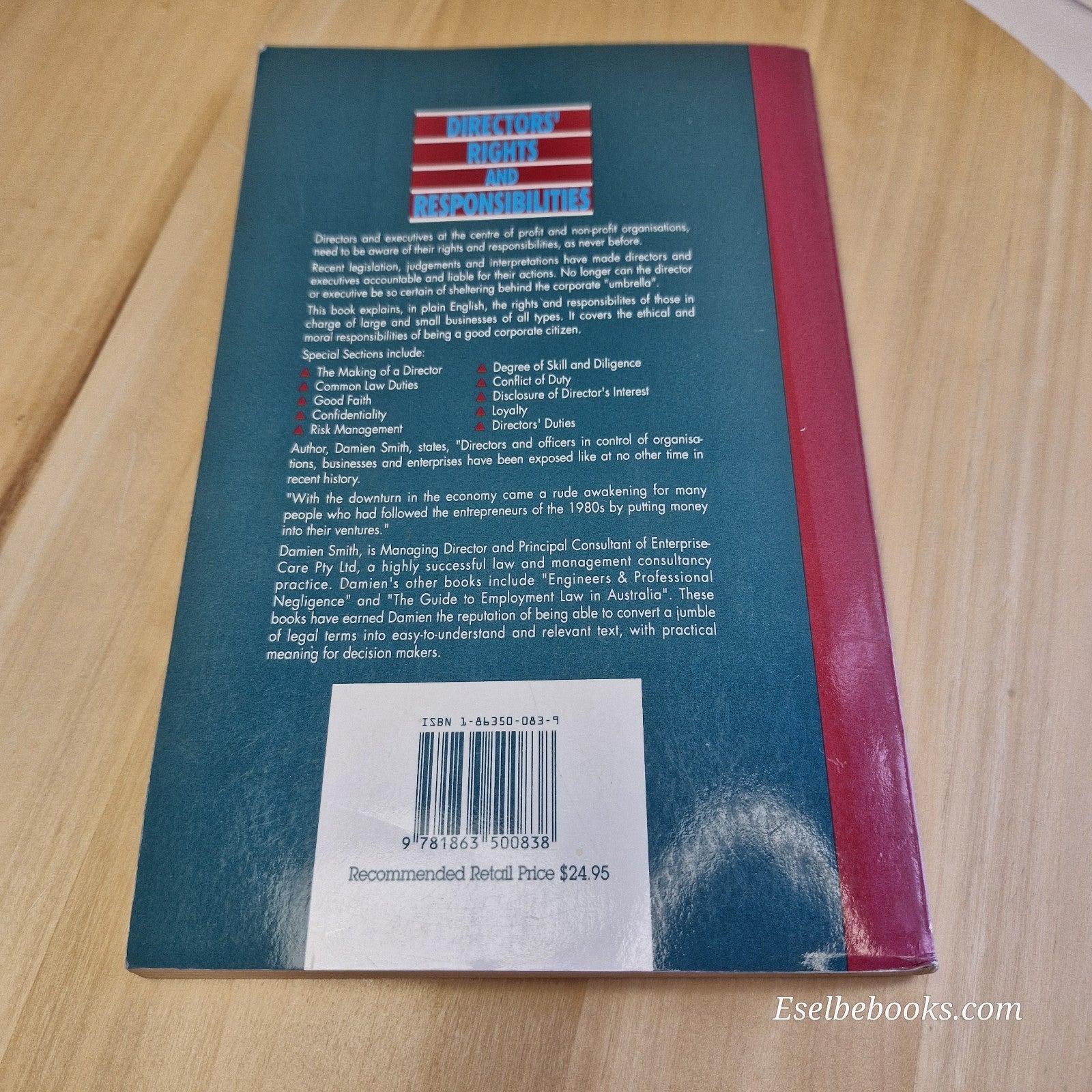 3 x Australian business how to books by M Roth; D Luplau & D Smith - paperbacks