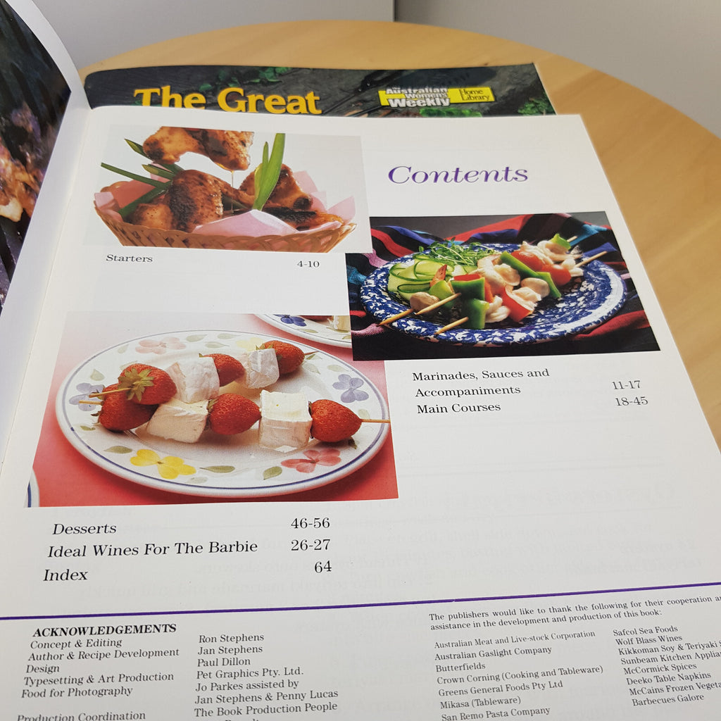 AWW's the great BBQ cookbook & Indoor outdoor BBQ cookbook - paperbacks