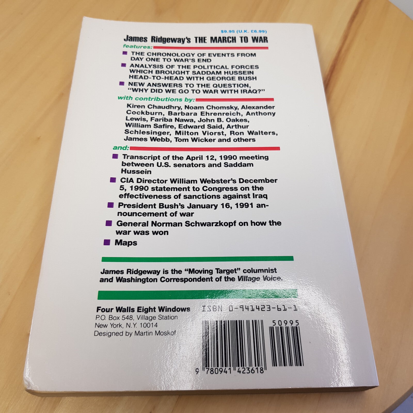 The March To War - edited & introduced by James Ridgeway - paperback