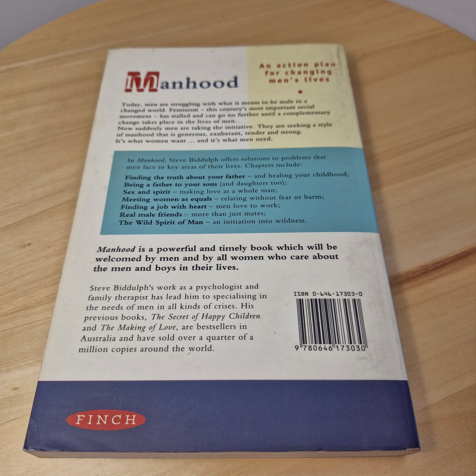 Self-help: Manhood An Action Plan for Changing Men's Lives By Steve Biddulph ...