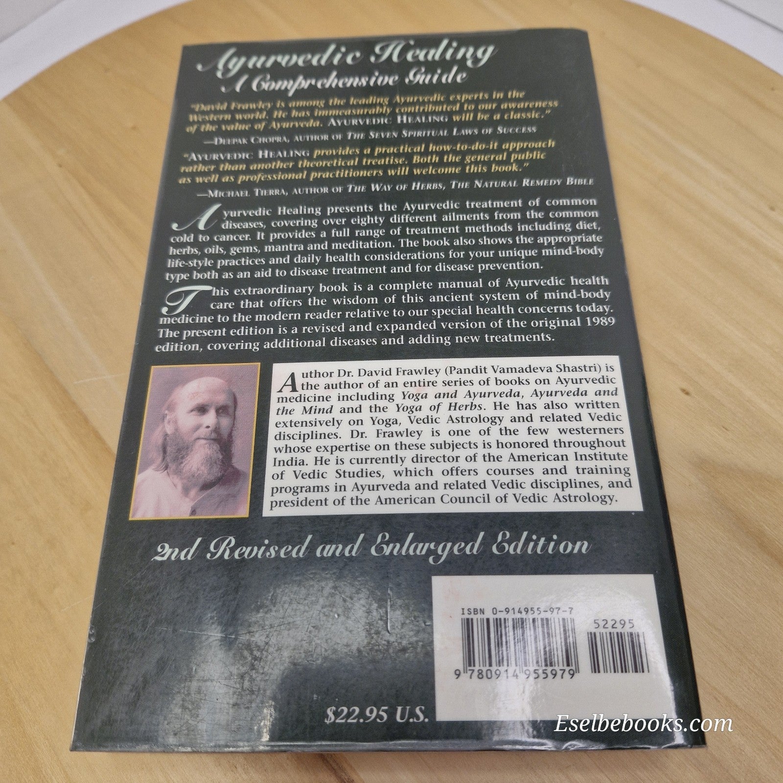 Ayurvedic Healing: A Comprehensive Guide by David Frawley 2001 ed - paperback