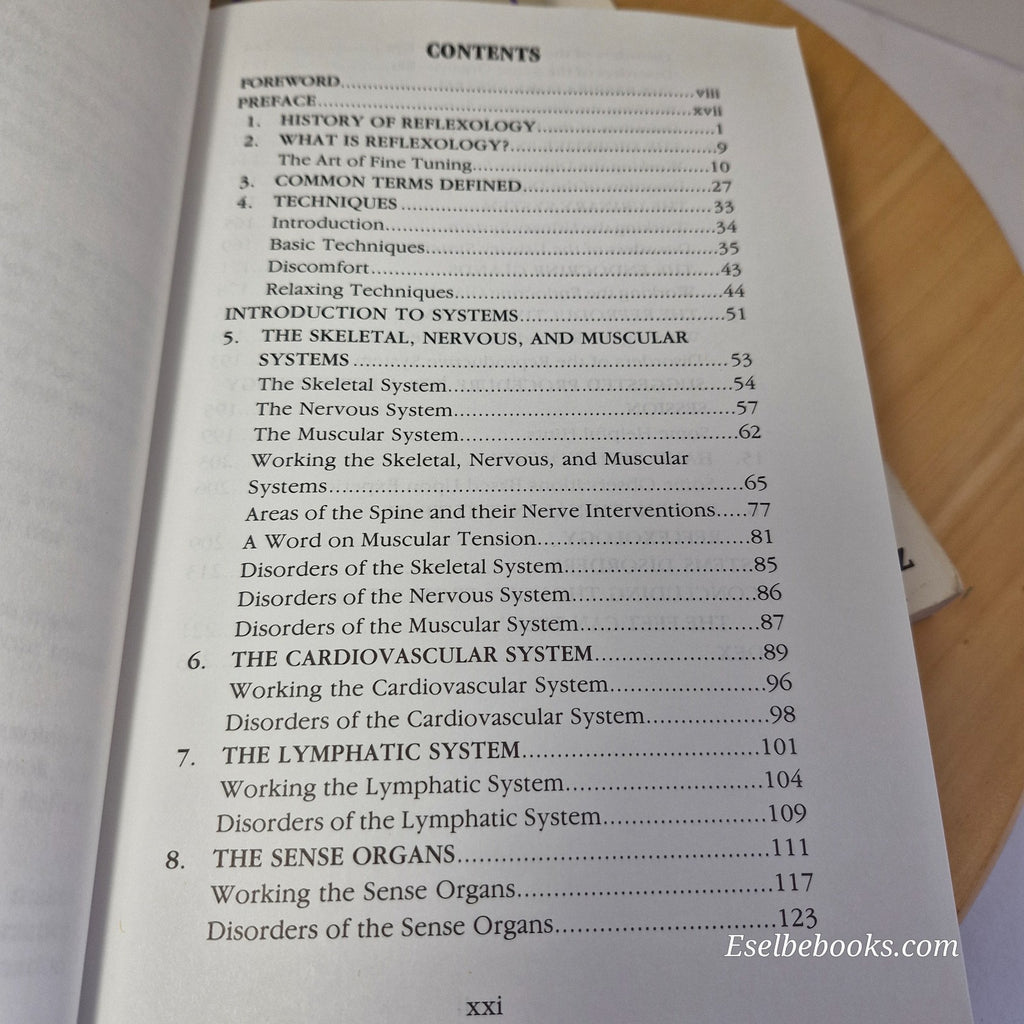 5 guide books about foot reflexology - hardback/paperbacks