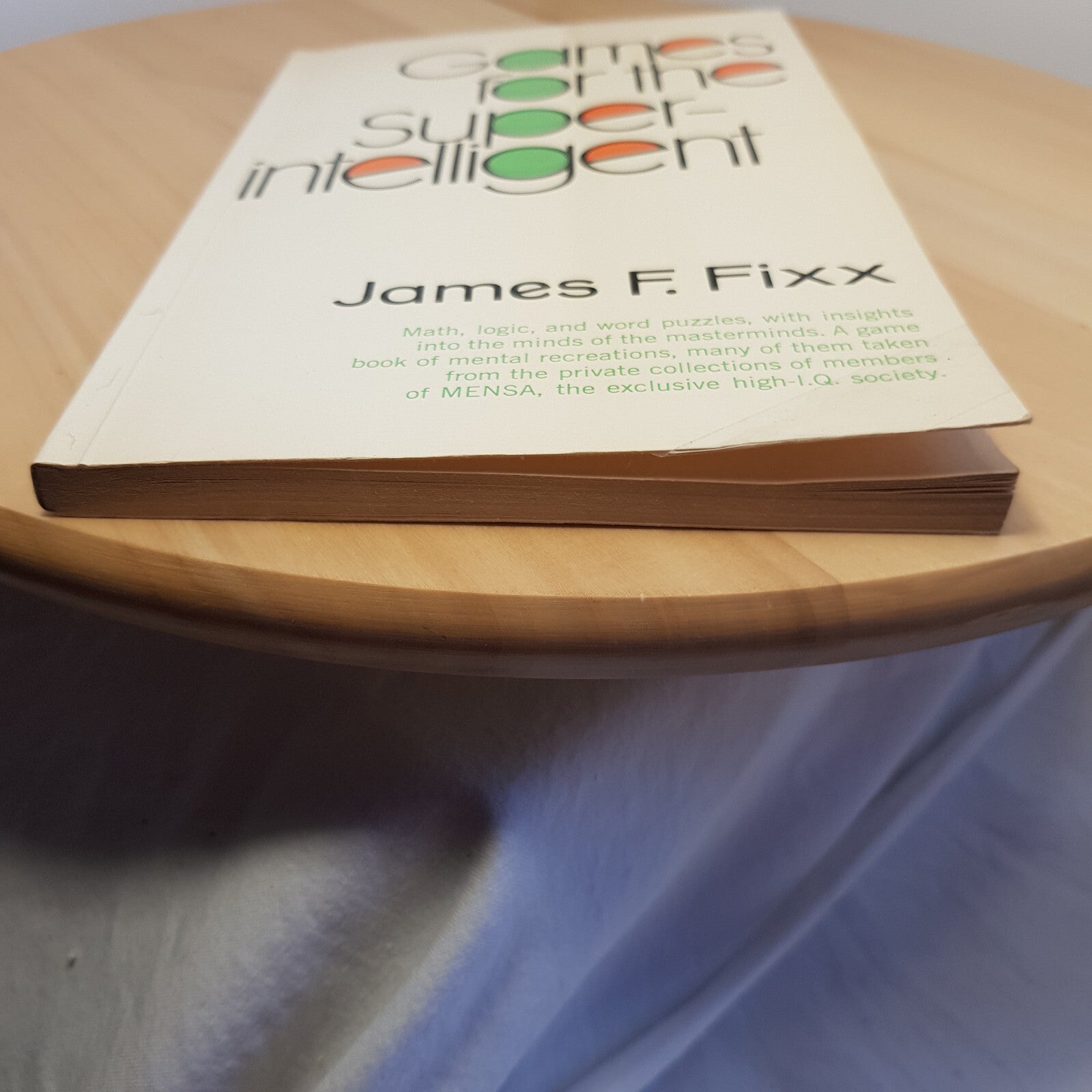 Games for the super-intelligent by James F Fixx - vintage paperback