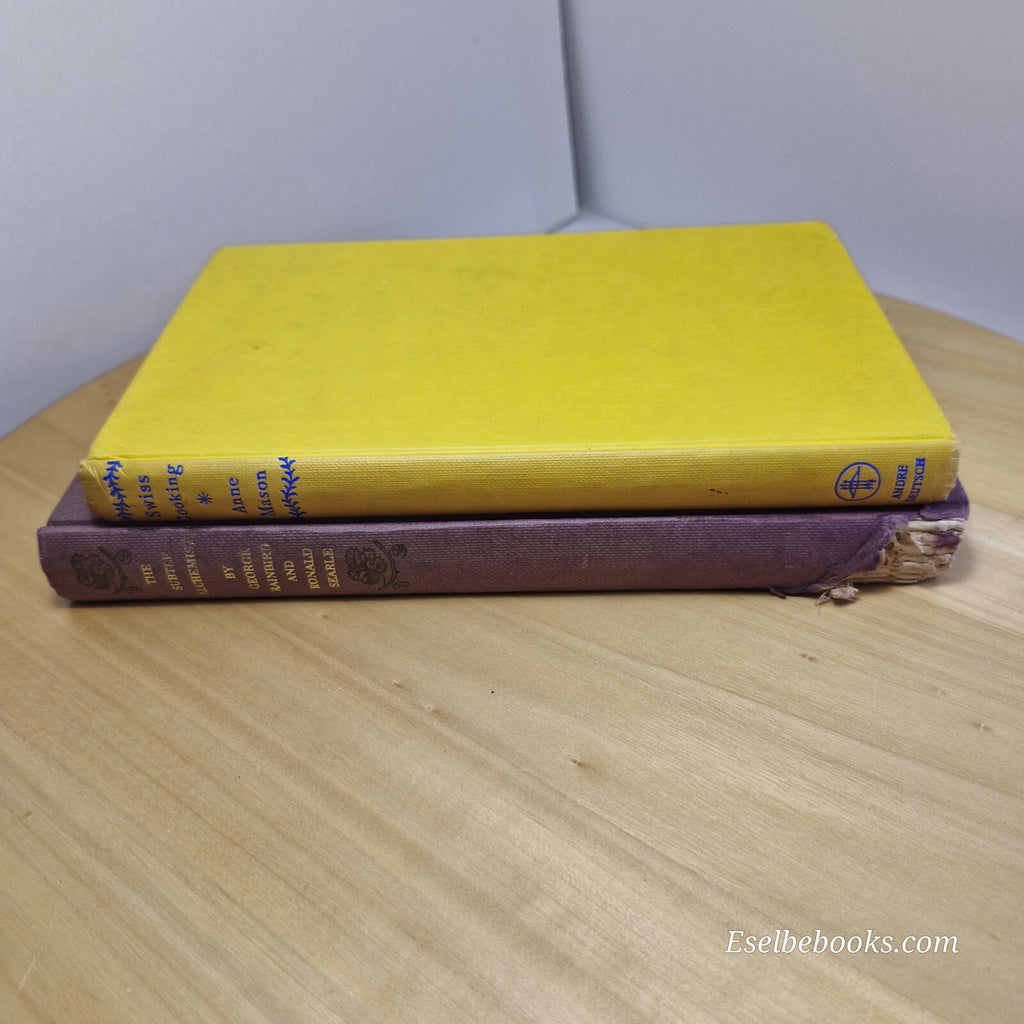 Vintage cookbooks: Swiss cooking & The Subtle Alchemist - hardbacks