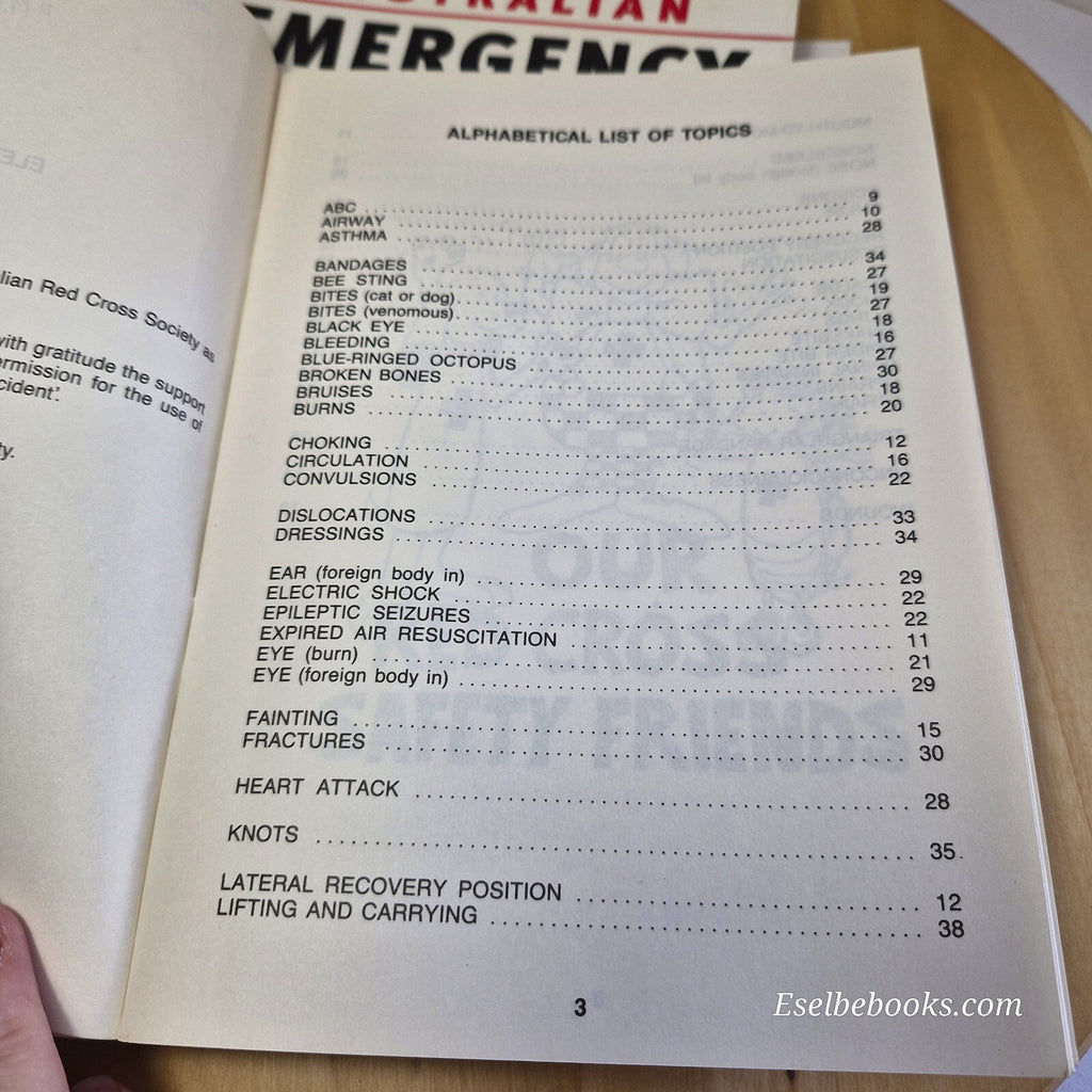 Emergency Medicine/first aid guides x 4 - Australian editions - paperbacks