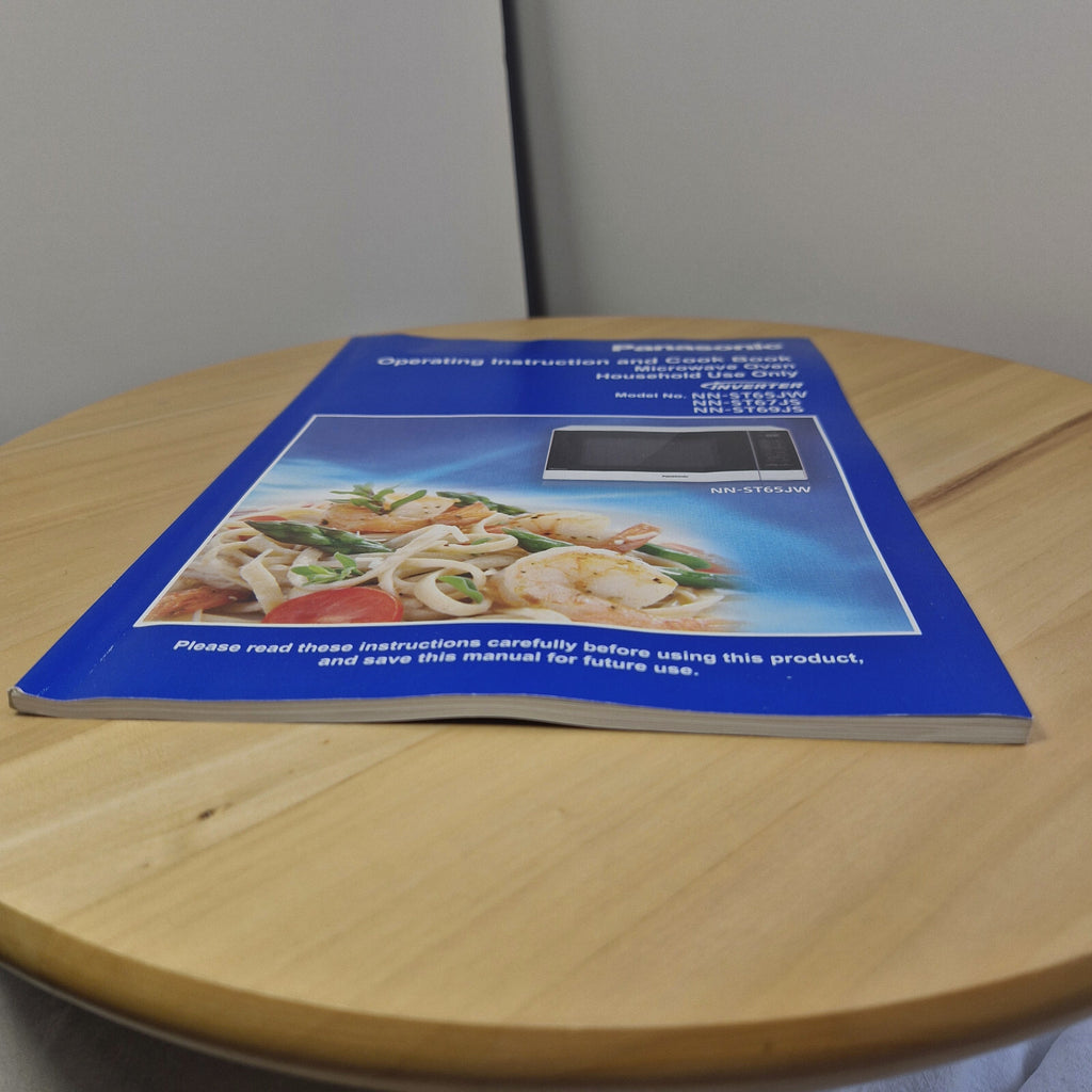 Panasonic Operating Instructions and Cook Book Microwave Oven Inverter NN-ST64JW