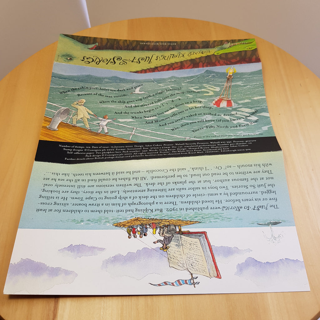 UK GB Royal Mail 2002 Rudyard Kipling's Just So Stories set 10 stamps - new