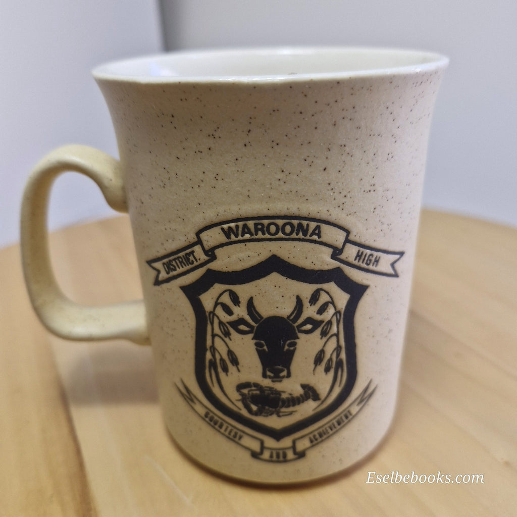 Sandalwood collectible ceramic mug - Waroona District High Western Australia