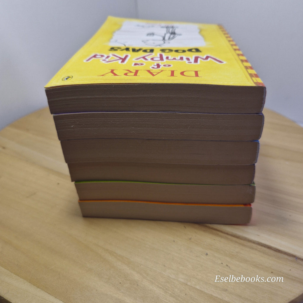 Children's fiction: Diary of a wimpy kid books 4 to 9 (6 books) - paperbacks