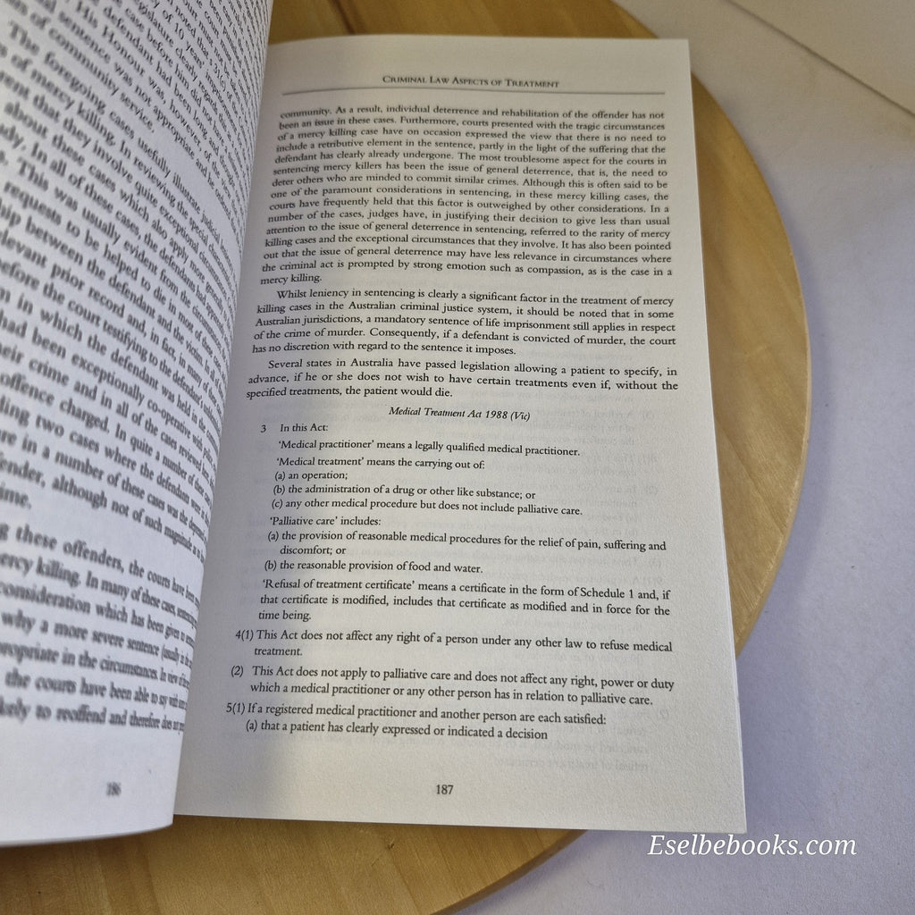 Australian Medical Law by John Devereux 1st edition paperback