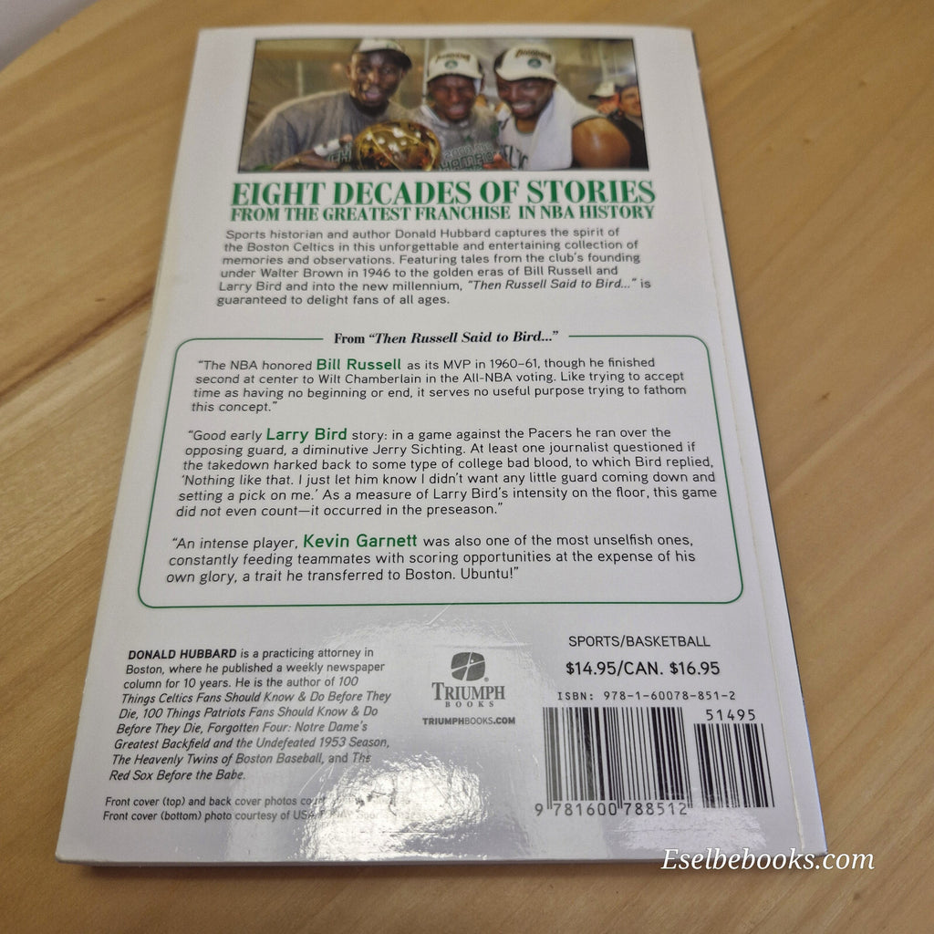 Sport/biography: Then Russell Said to Bird... The Greatest Celtics Stories Ever
