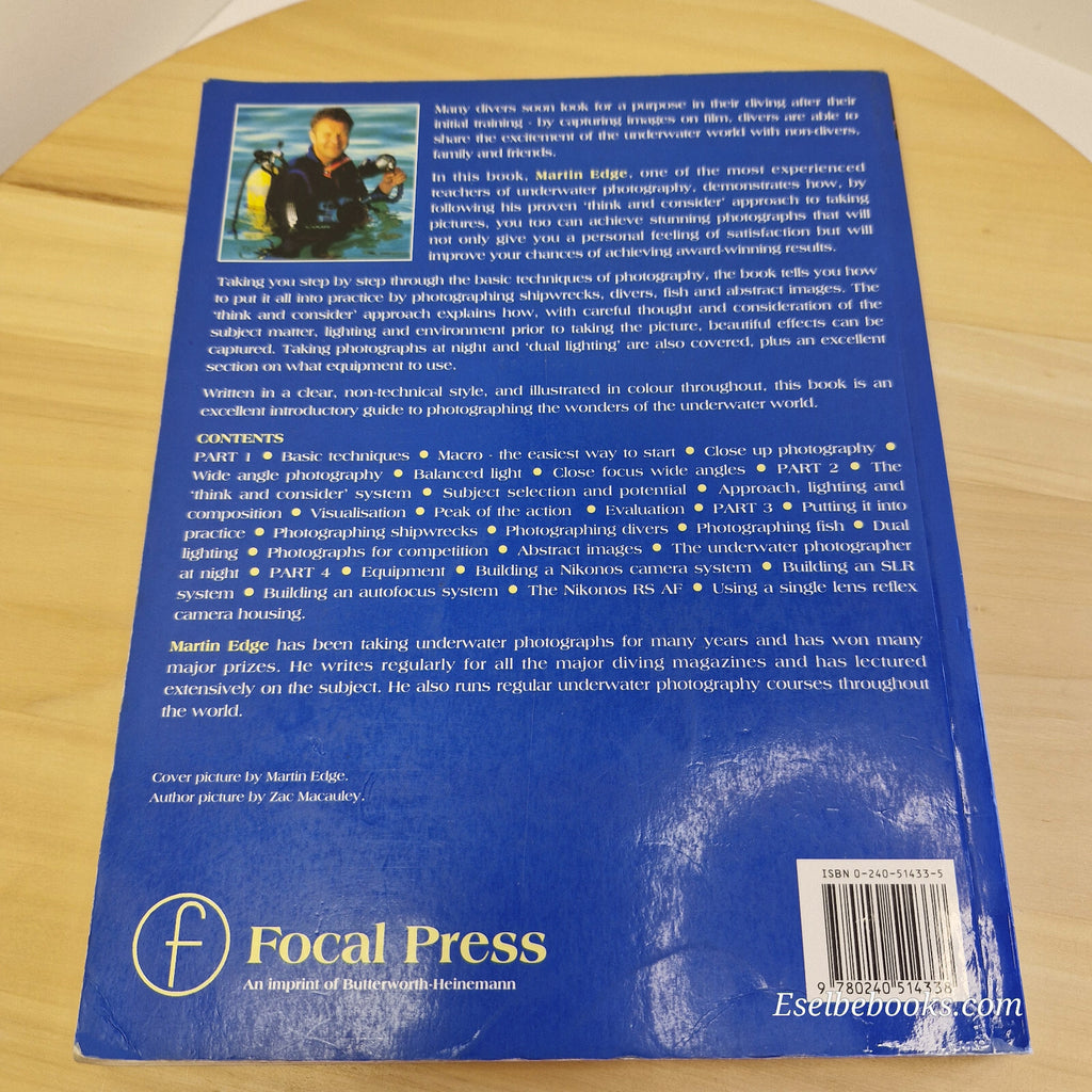 The Underwater Photographer By Martin Edge · 1996 - vintage paperback