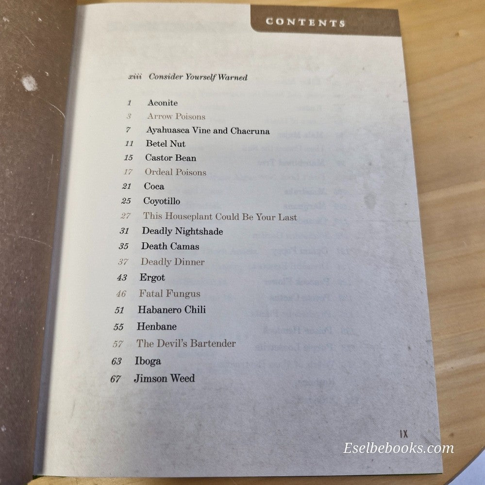 Amy Stewart's Wicked Plants - the A - Z of plants that kill - hardback