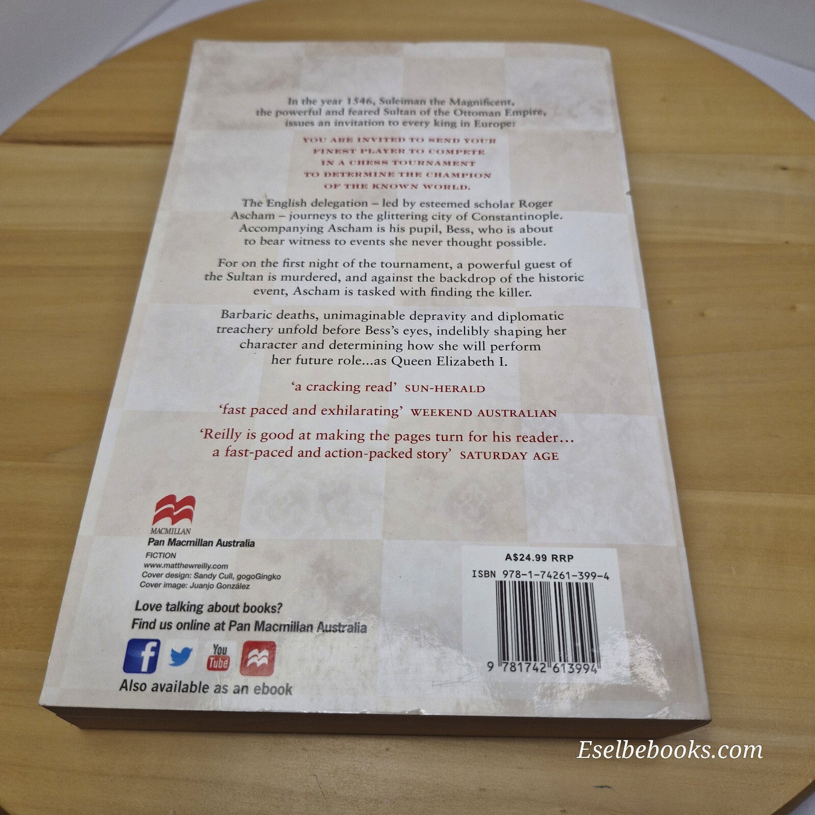 Historical fiction: The tournament by Matthew Reilly - large paperback