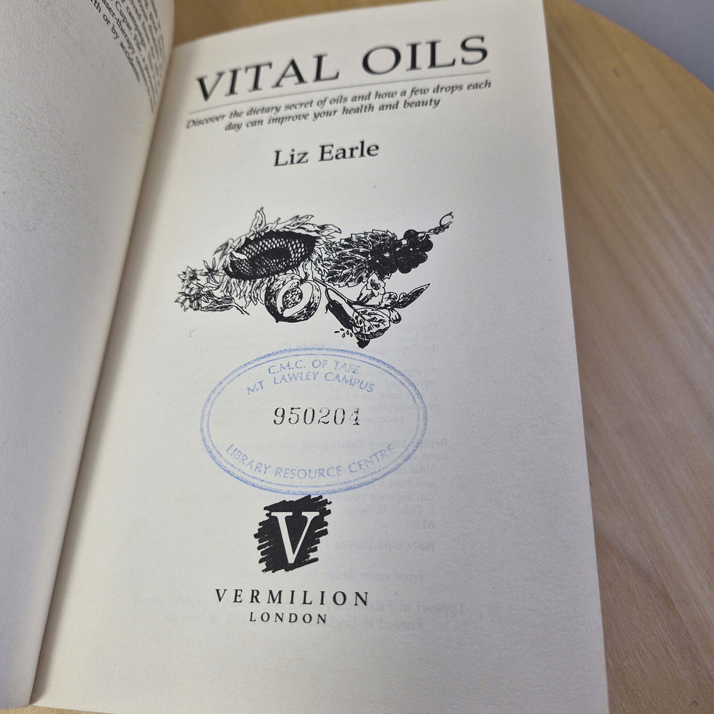 Health: Vital Oils By Liz Earle · 1992 - vintage paperback