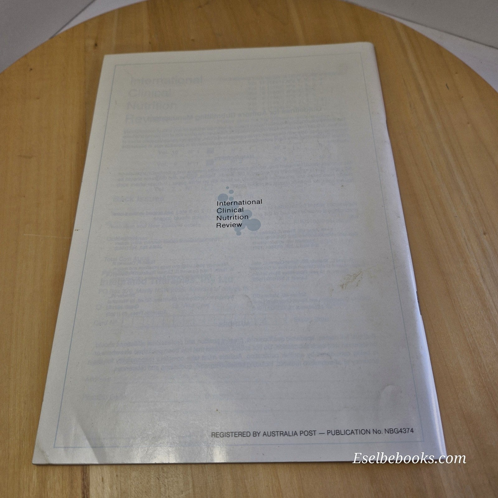 International Clinical Nutrition Review Magazine Vol 12 No 4 & Vol 13 No 1 1992