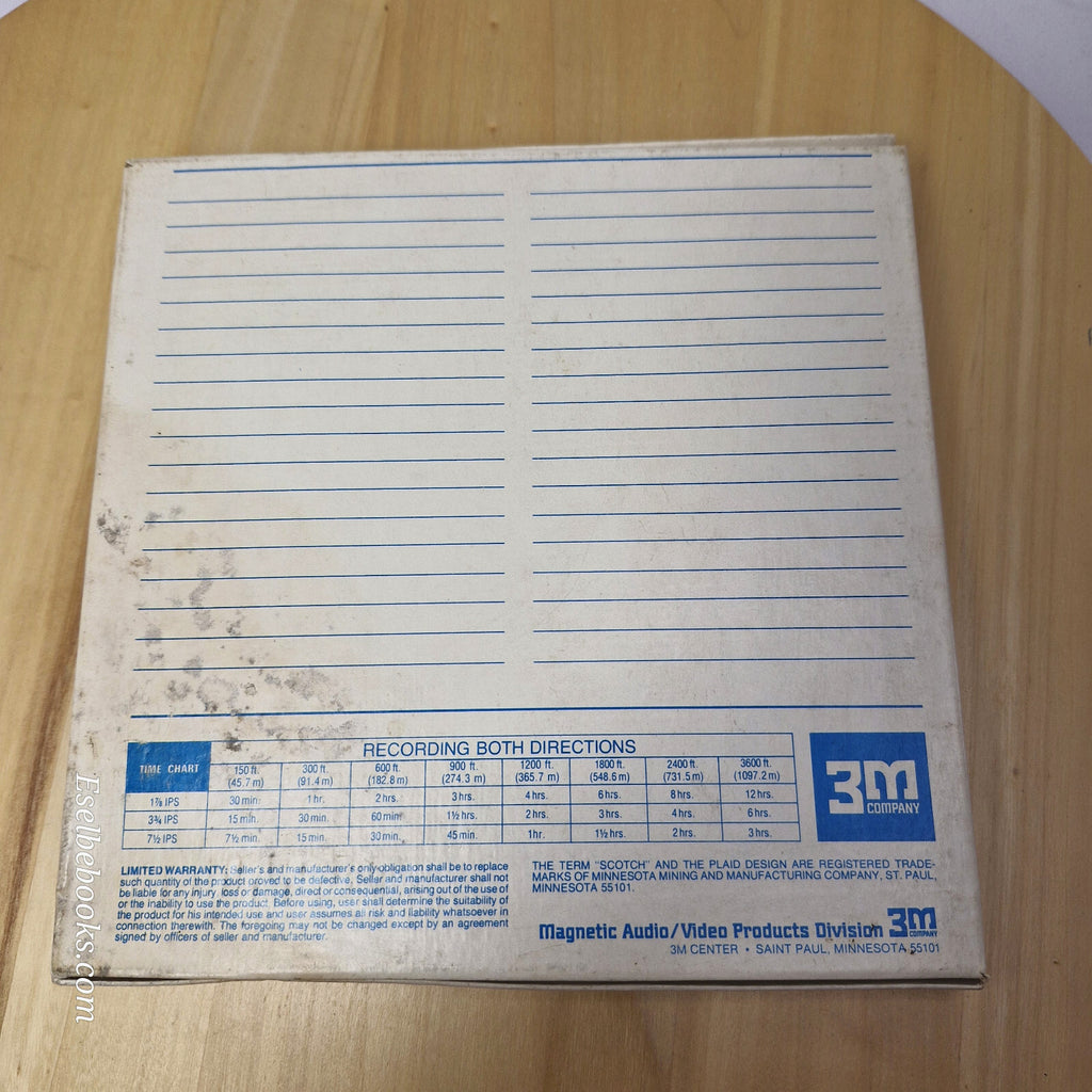 Scotch magnetic tape pro-pack 176 low noise 1200ft/365.7m - vintage