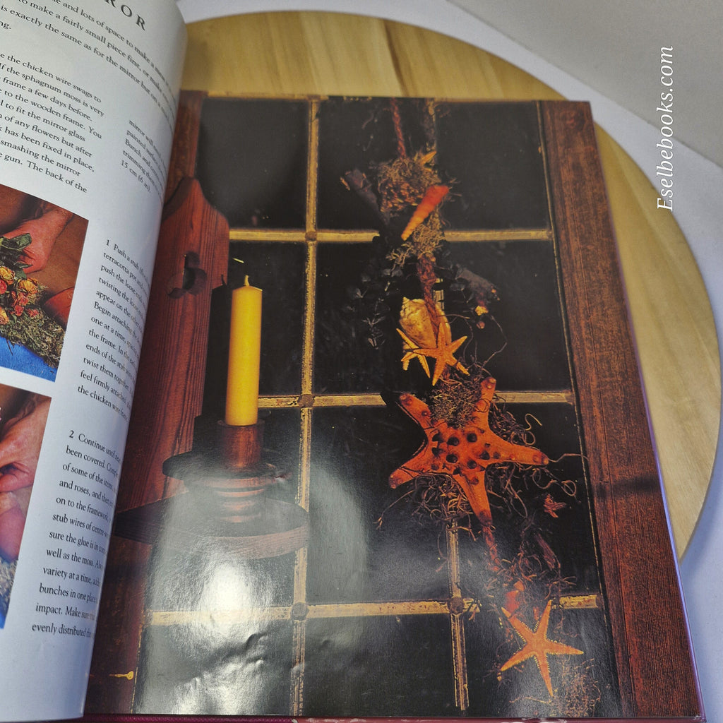 3 books - herbal wreaths/herbal crafts - how to guides - hardbacks