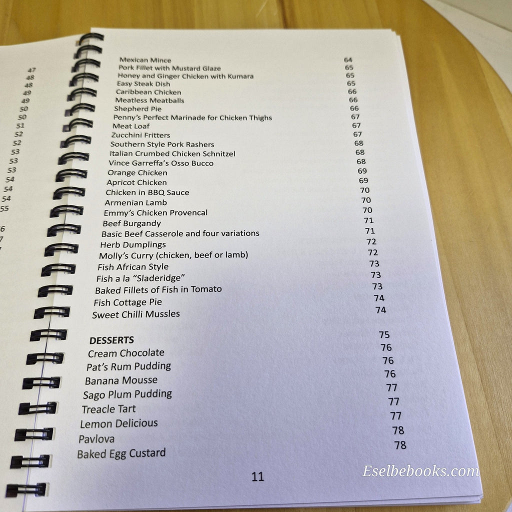Out of the ashes recipe book by the Friends of Edenvale Inc - spiral paperback