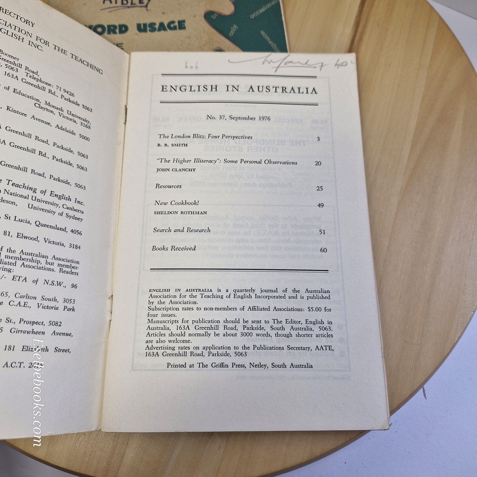 3 x vintage Australian English language textbooks - paperbacks