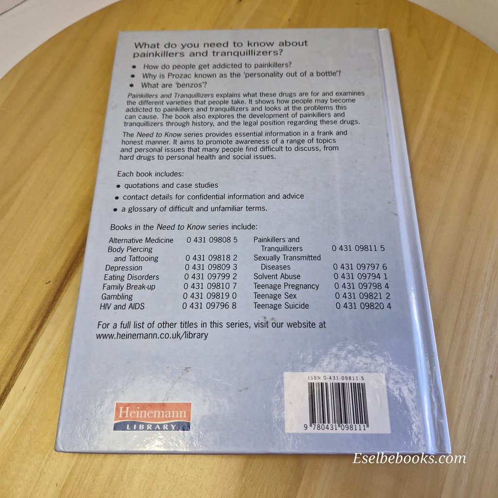 Need To Know Painkillers and Tranquillisers Michael Durham