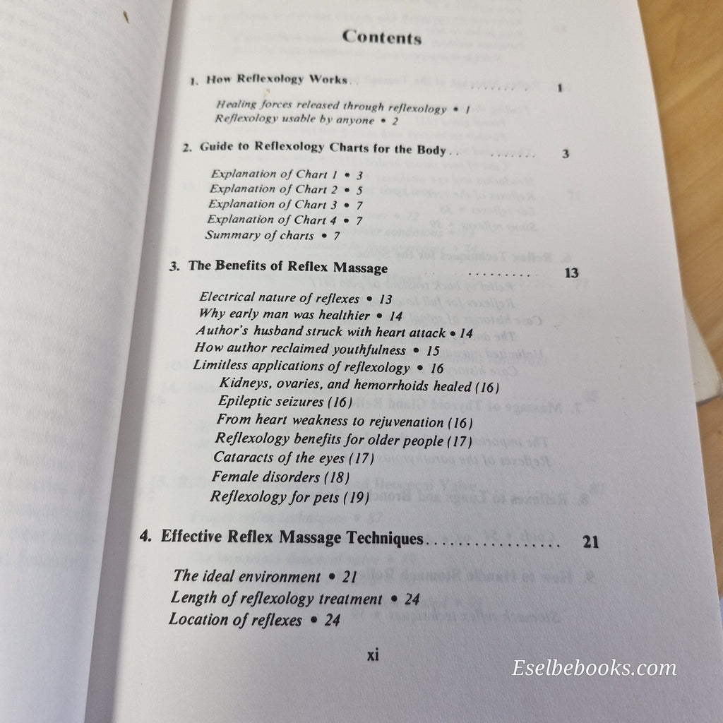 5 guide books about foot reflexology - hardback/paperbacks