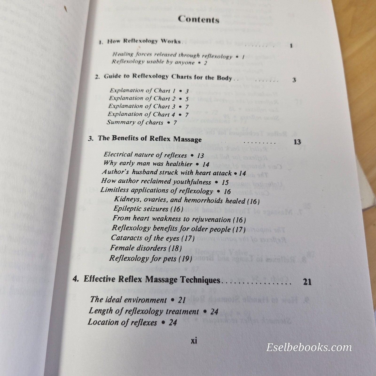 5 guide books about foot reflexology - hardback/paperbacks