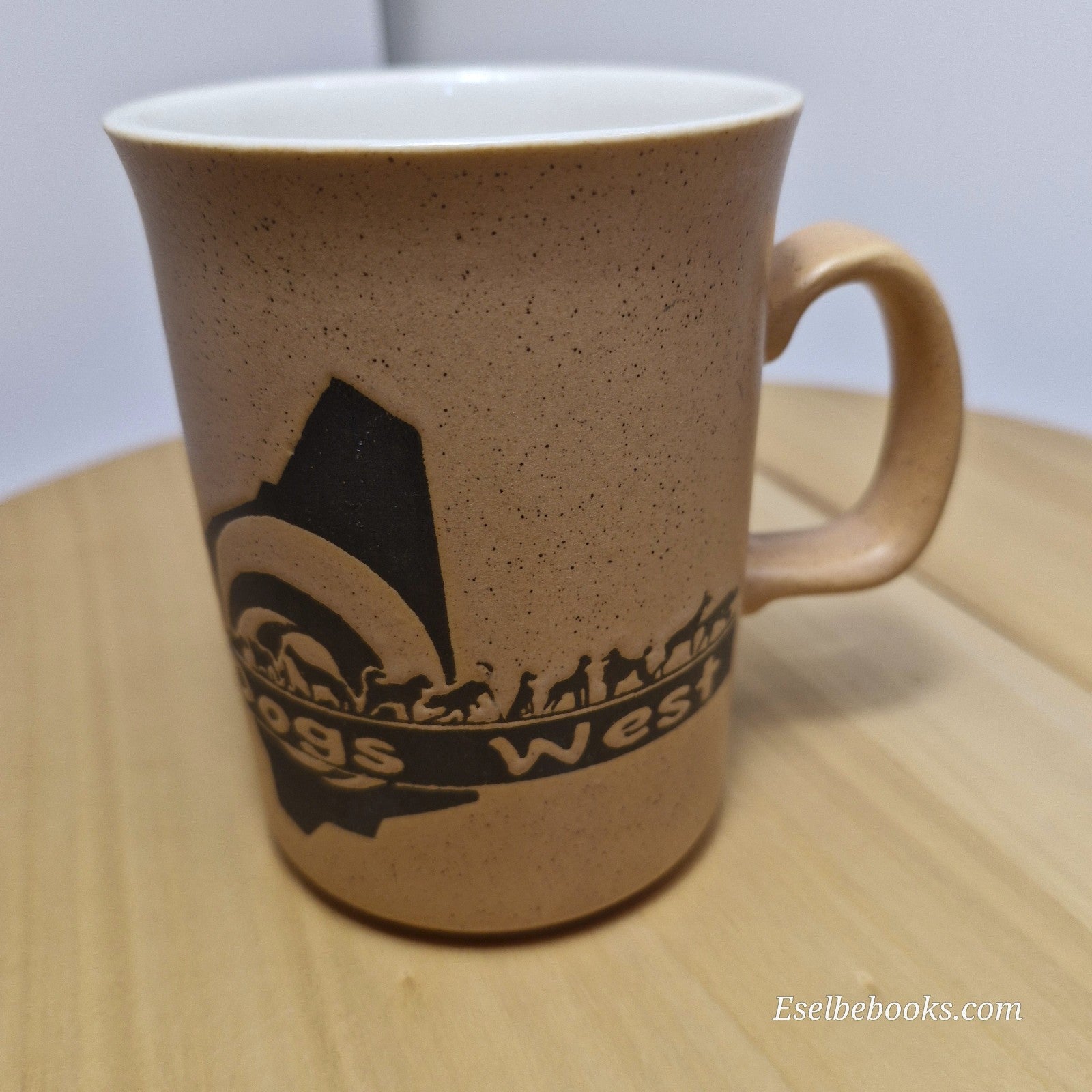 Sandalwood collectible ceramic mug - Dogs West, Western classic steward