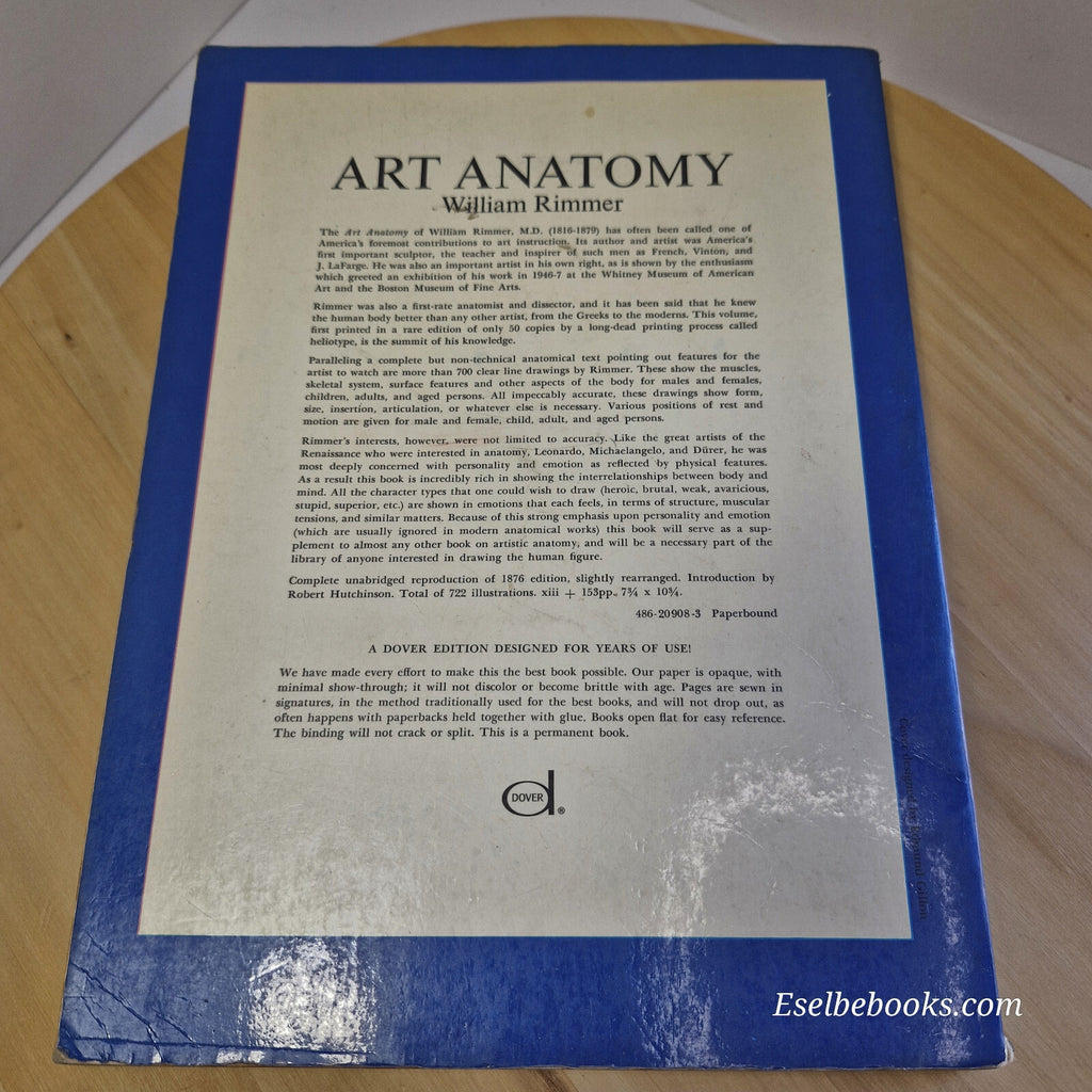 Art: Art Anatomy by William Rommer - vintage paperback