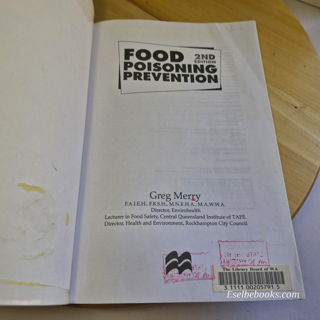 Food Poisoning Prevention By Greg Merry · 1997 - paperback