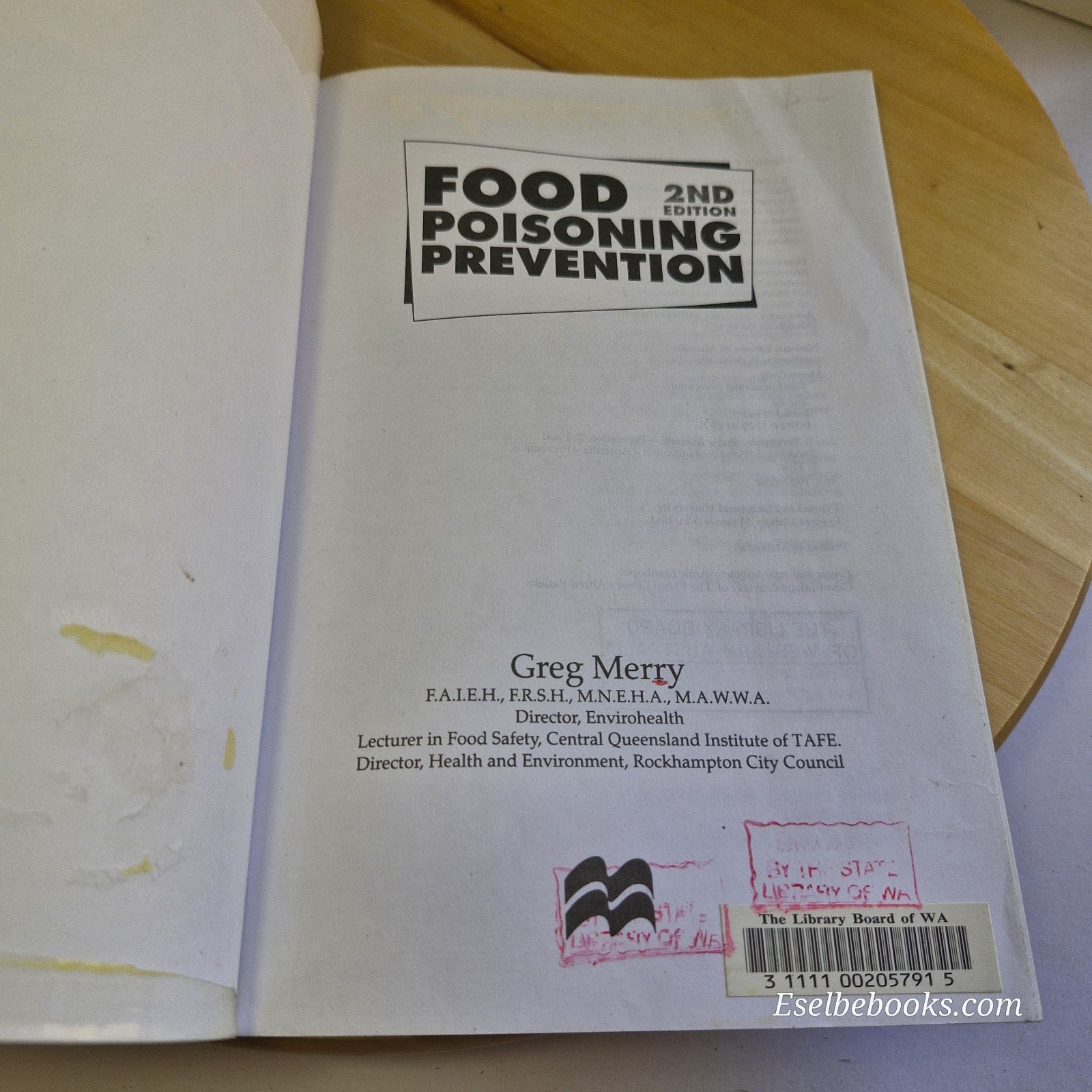 Food Poisoning Prevention By Greg Merry · 1997 - paperback