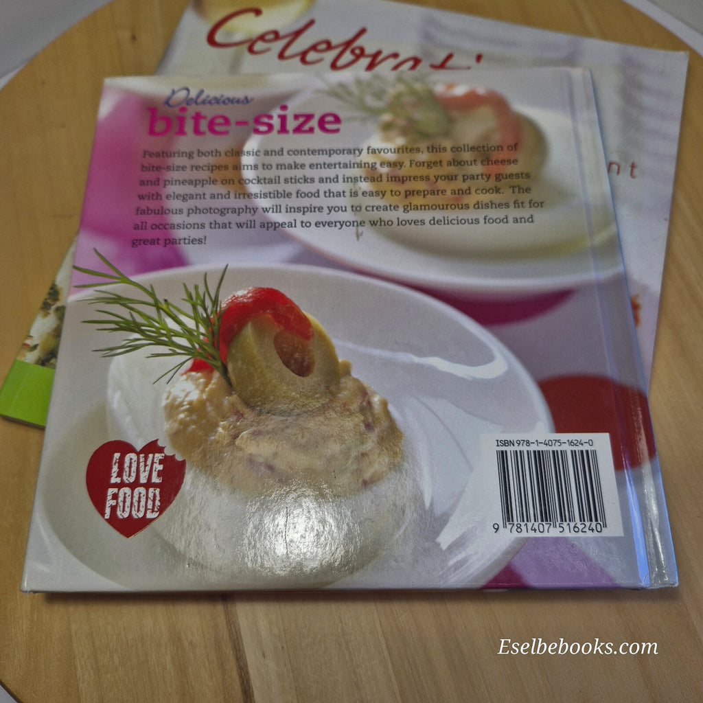 3 x entertaining/party food cookbooks - hardback/paperbacks