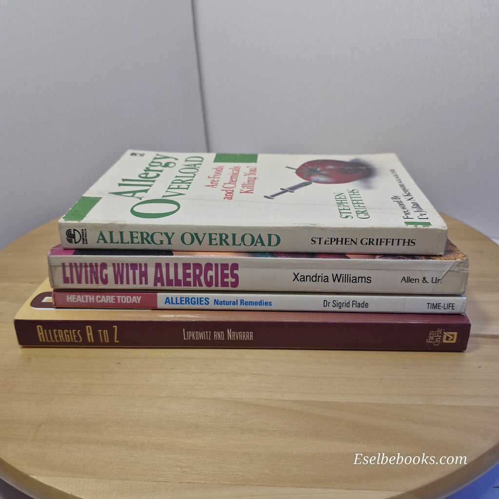Health: 4 x  dealing with allergies books - paperbacks