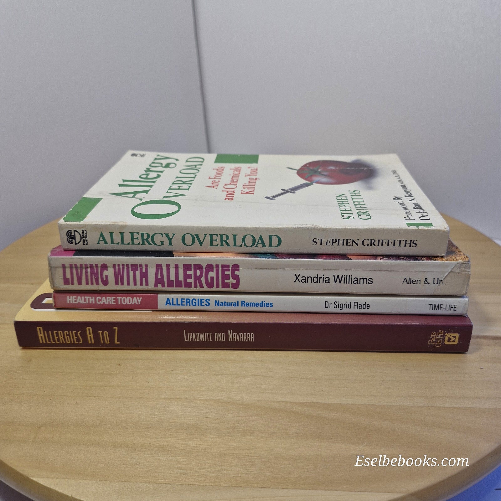 Health: 4 x  dealing with allergies books - paperbacks