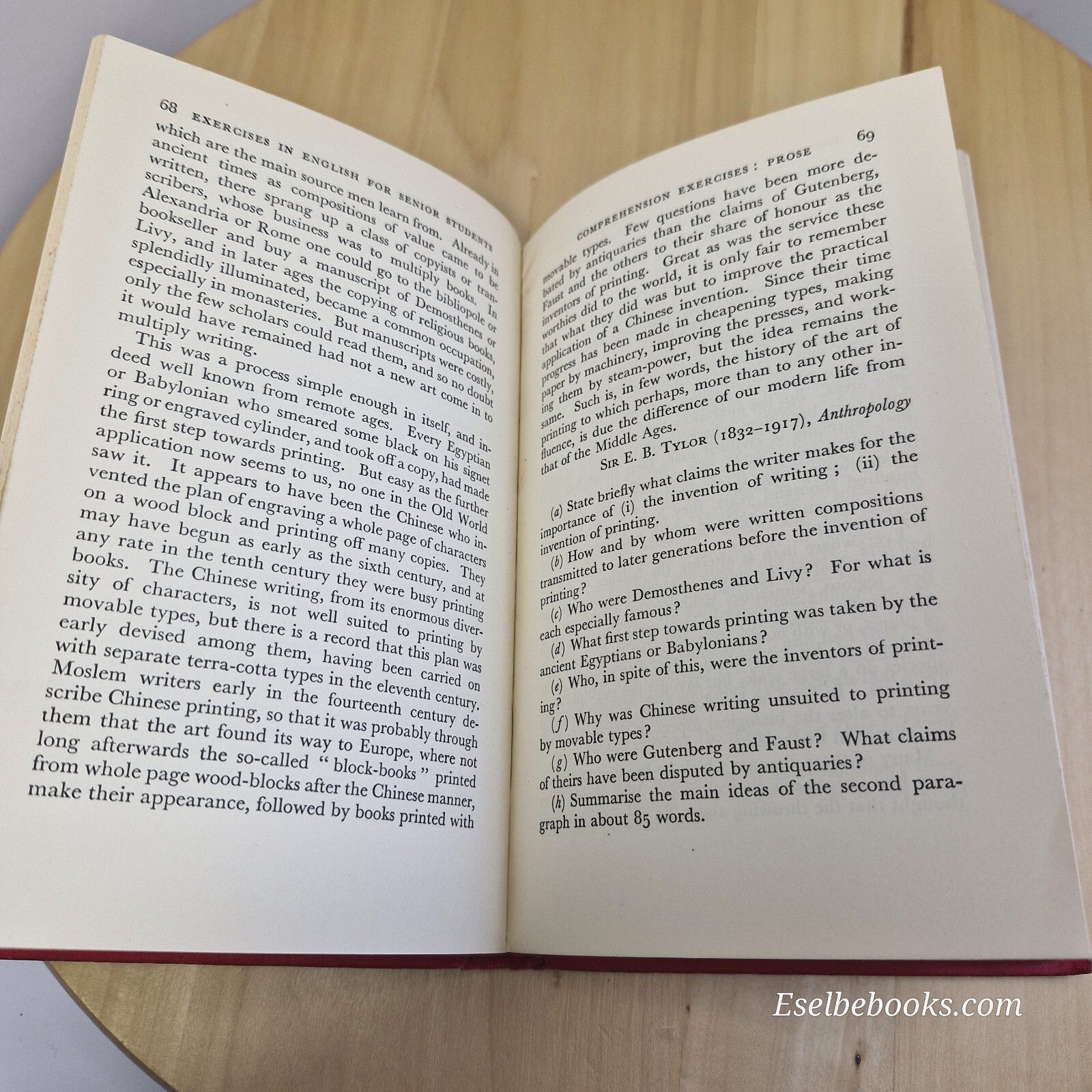 Textbook: Exercises in English for senior students by McGregor & Cohen - vint...