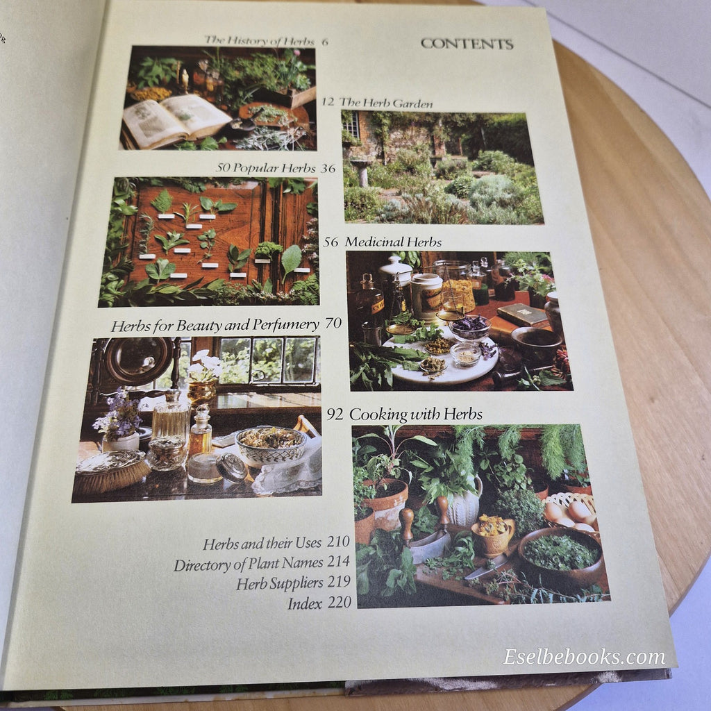 The Herb Book by Arabella Boxer & Philippa Back 1989 Herbal Guide hardback/dj