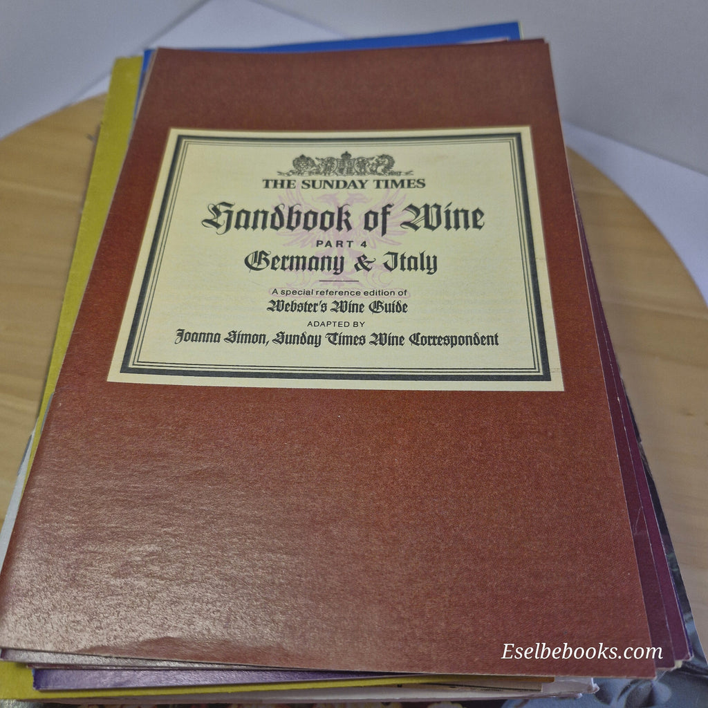 Vintage books/brochures about wine x 18 - paperbacks/hardbacks