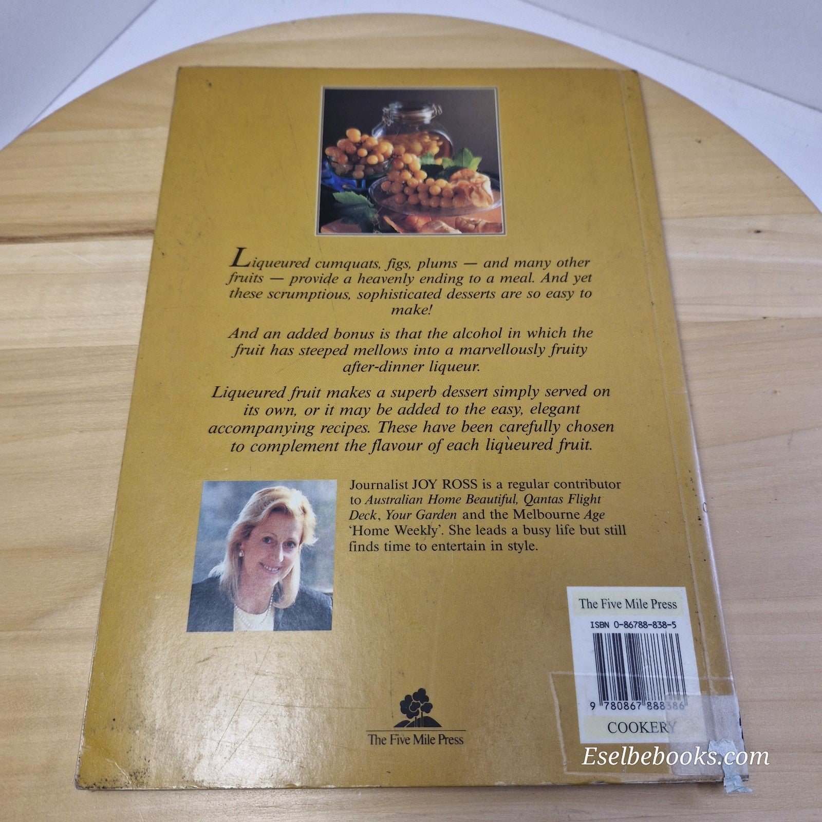 Liqueured Fruit Joy Ross Desserts Paperback Cookbook