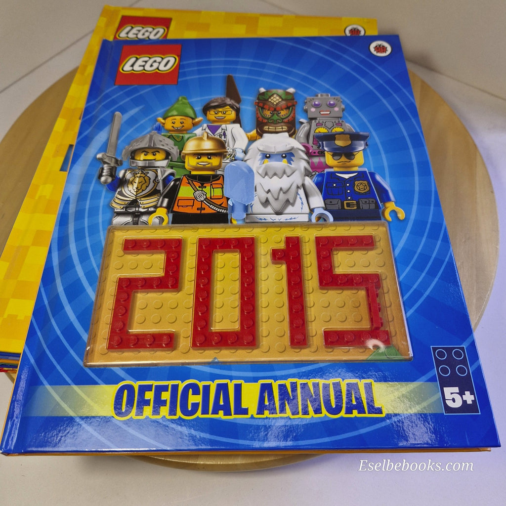 The official Lego annuals 2015; 2016; 2017; 2021; 2022 - hardbacks - NO minifigu