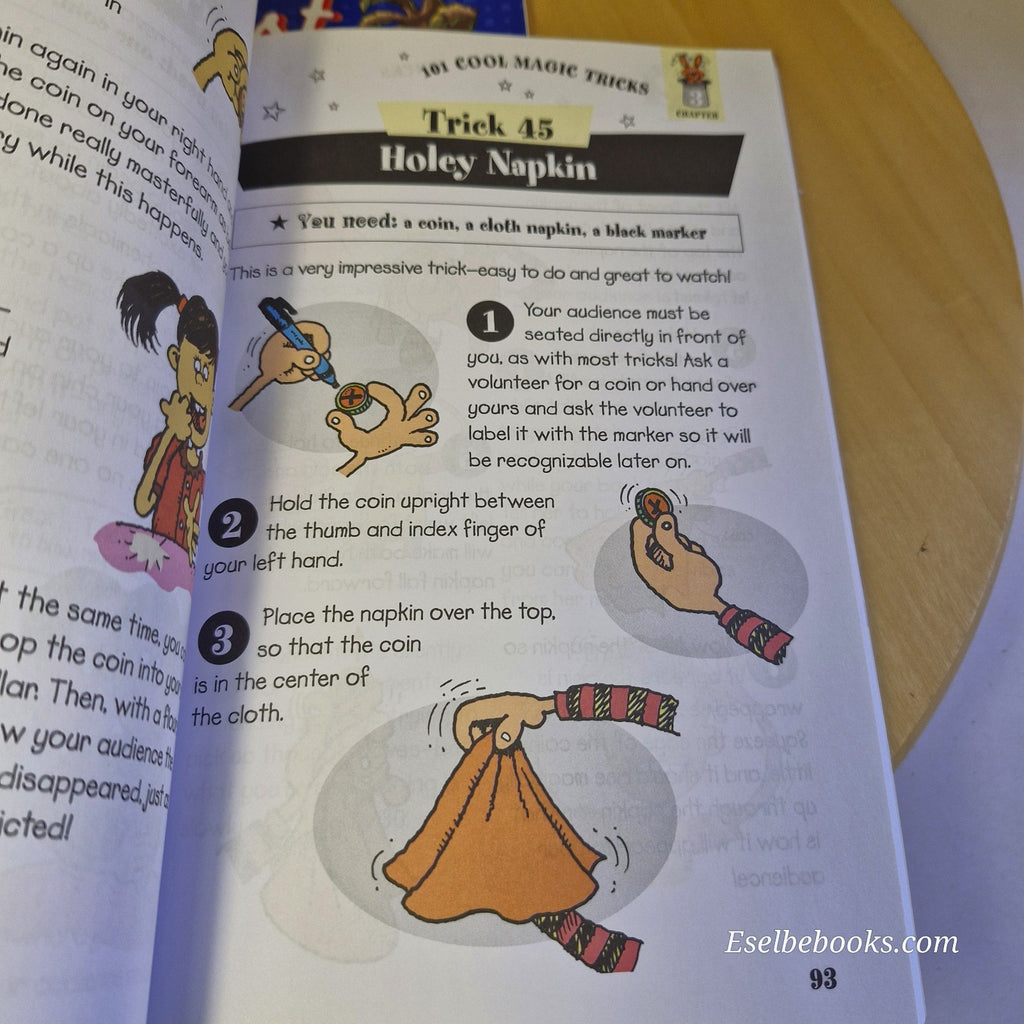 3 x Hinkler Children's books - science experiments/horrors/magic tricks - p'back