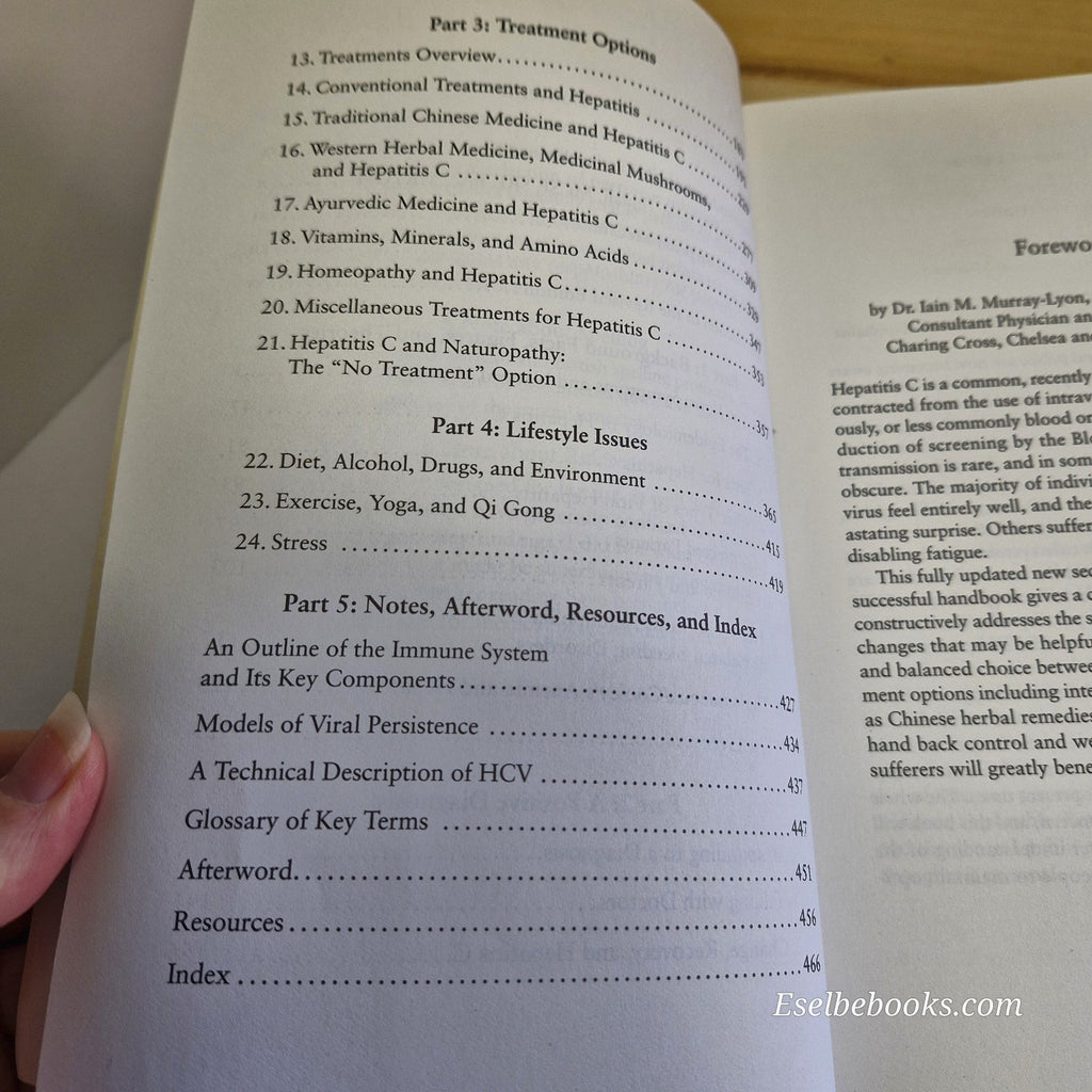 5 books about Hepatitis C - handbook/sourcebook and healing naturally - paperbac