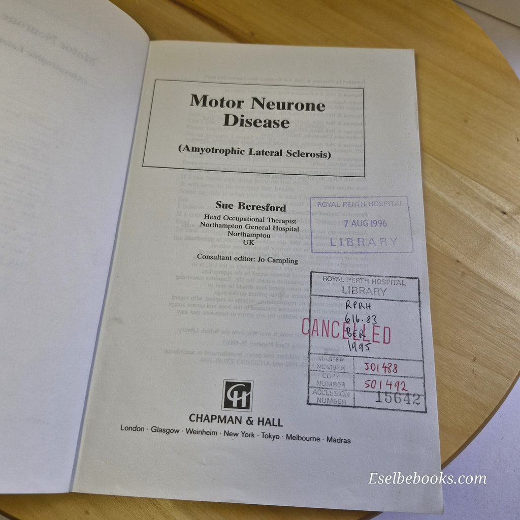 Motor Neurone Disease (Therapy in Practice) By Susan Beresford - paperback