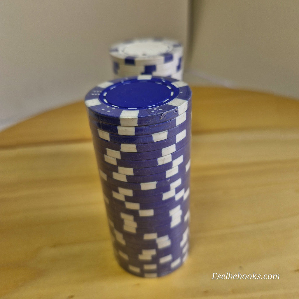 25 White "Dice"  11.5 Grams Non-Denominated Blank Poker Chips