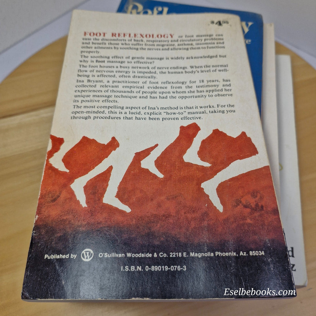 5 guide books about foot reflexology - hardback/paperbacks